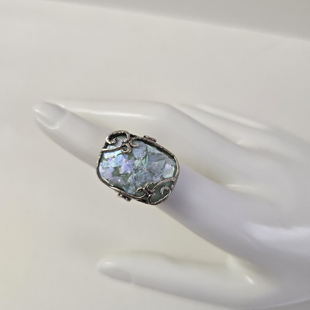 Elegant Sterling Silver 925 and Blue Ring